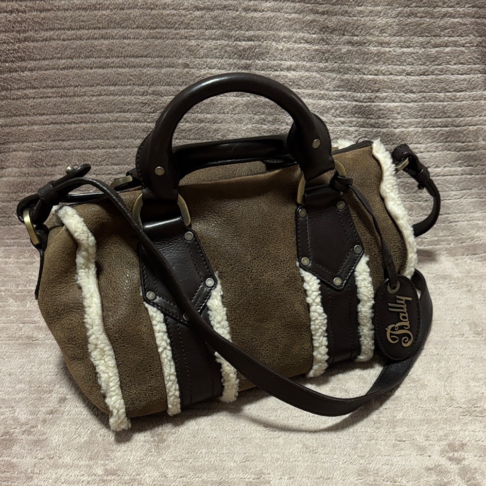 Bally Shearling Satchel
